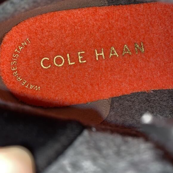 NWT Cole Haan Nantucket mini cheetah calf hair water resistant ankle boots - Picture 11 of 13